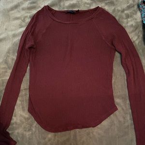 Aeropostale maroon long sleeve